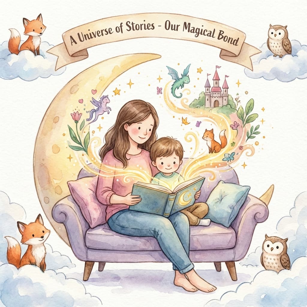 Heartwarming AI storybook illustration 1